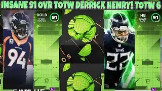 БЕЗУМНЫЙ ОБЩИЙ 91 ГЕРОЙ TOTW ДЕРРИК ХЕНРИ! LTD КЛЕЙ МЭТТЬЮЗ! ХУЛИО! ПРОГНОЗЫ TOTW НА 6-Ю НЕДЕЛЮ | MADDEN 21