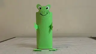 How to make Tissue Paper Roll Craft#Recycling Ideas#Frog Craft#shorts