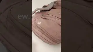 How to clean my school bag  ✨ #cleaning #school #schoolbag
