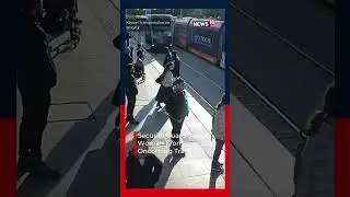 Heroic Security Guard Saves Woman from Oncoming Tram in Kayseri, Turkey | Turkey News | N18S