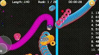 Worms zone io !! Cacing Besar Superhero Hawkeye !! Slither Snake Giant #92827