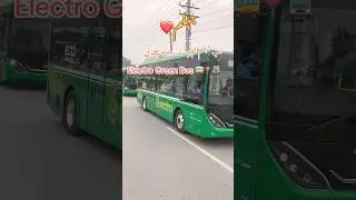 Electro Green Bus In Jhelum Pakistan#trending #viral #bull #viralvideo #shorts #ytshorts #metro #bus
