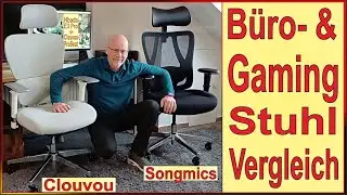 Home Office & Gamerstuhl Vergleich 2026 ✅ Clouvou Proseat vs. Songmics B&uuml;rostuhl - Preiswert & gut?
