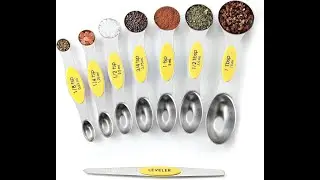 Spring Chef Magnetic Measuring Spoons Set of 8, 2 Pack