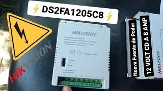 Nueva Fuente de poder DS2FA1205C8 de Largo ALCANCE 12 volt CD a 8 amperes Hikvision eliminador #volt