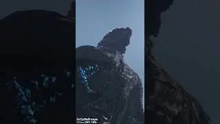 Godzilla Drags Otachi Into the City