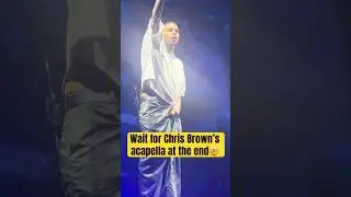 Wait for Chris Brown&rsquo;s acapella at the end🤯 #chrisbrown #singer #pop #popmusic