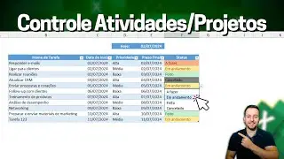 Como Fazer Planilha de Cronograma Diário no Excel | Controle de Tarefas
