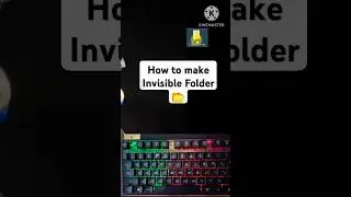 How to make an invisible Folder | Folder with no name | Shortcut keys to make a folder with no name