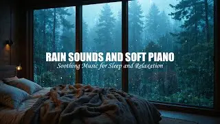 Rain and Soft Piano Music | Relaxing Sounds for Deep Sleep & Stress Relief