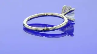 Round Four Prong Diamond Engagement Ring: Nothing Else Needed!
