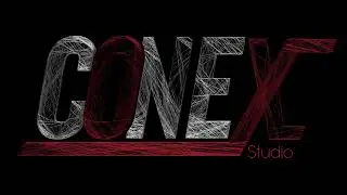 Logo made by cinema 4D with x particles and text animation