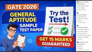 GATE 2026 General Aptitude Mock Test Papers | Free Practice | Gate New Pattern  Questions | Eiidelhi