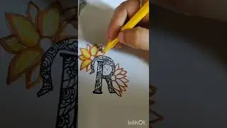 Creativity# alphabet R drawing#art