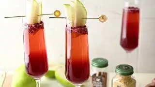 Pear & Pomegranate Mimosa Spiced with Simply Organic&reg; Ginger