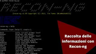 Raccolta delle informazioni Recon-ng [LEZ N#86 - CORSO DI HACKING] + CORSO GRATIS LINK IN DESCRIZION