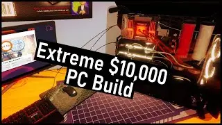 $10,000 I9 9980XE + 2x 2080Ti Speed Build | 3DMark: 24,154 | PC Building Simulator