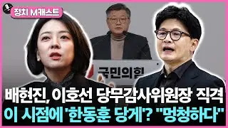 배현진, '한동훈 당게 사건' 발표한 이호선 향해 