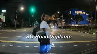 5oct2025  tampines north drive 2 pedestrian ignoring red light and jaywalking