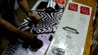 CrazyFly 2010 kiteboard setup