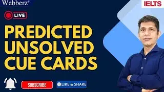 IELTS | Speaking | Predicted | January 2026 | Unsolved Cue Cards | www.webberz.in