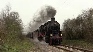 Sonderfahrt mit 58 311 und 01 150 über die Kraichgaubahn und durch das Neckartal