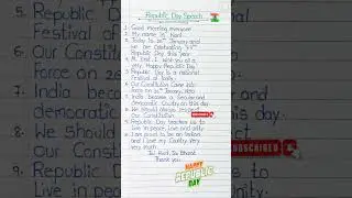 Best Republic Day Speech in English | School Program #independenceday #shorts #viral