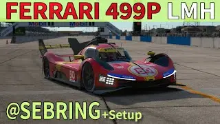 FERRARI 499P LMH at SEBRING Assetto Corsa
