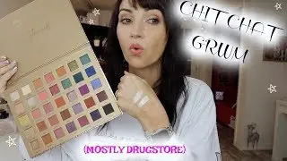 GRWM MOSTLY DRUGSTORE PRODUCTS!! AND SPILLING SOME TEA!
