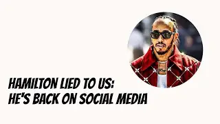Hamilton Swore Off Social Media Posts For Off Season: But He's Failed Already 👀