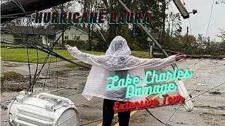 HURRICANE LAURA LAKE CHARLES DAMAGE (EXTENSIVE TOUR)