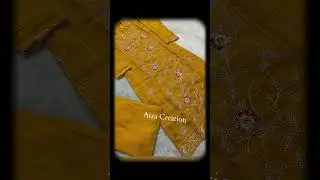 New Mustard Yellow Embroidered DressDesign2025#EmbroideryDesign#DressDesign2025 #MustardSuit #viral