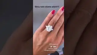 RARE: 10 carat Elongated Antique Style Cushion Cut ring | Miss Diamond Ring 💗