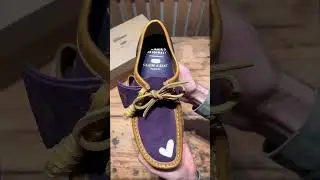 The Wallabee&trade; in Purple & Off-White, in collaboration with Claima Stories. #ClarksOriginals