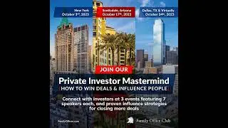 How to Win Deals & Influence People: 3 Private Investor Mastermind Events in October