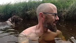 Summer Solstice River Dip || Refreshing Swim With Bruno || Summer Solstice 2025 || Woolys World ||