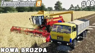 Making hay bales, spreading fertilizers, harvesting soybeans | Nowa Bruzda | FS 19 | Timelapse #09