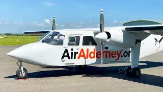 The UK's Newest Airline | Air Alderney BN2B Islander Flight | Tour Of Britten Norman Hangars