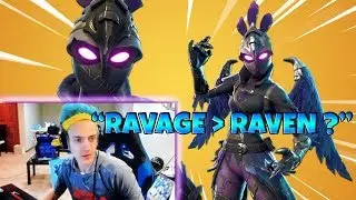 Ninja & Other Streamers *REACT* To *NEW* Female Raven Skin 