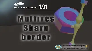 Nomad Sculpt - Multiresolution - Sharp border - Facegroups - Subdivision (V1.91 -2.9.2024)
