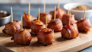 Crispy Turkey Bacon Water Chestnut Bites/Irresistible Lean Bites/Guilt-Free Crunch Bombs