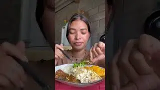 BIFE ARROZ SALADA SALPICÃO PURÊ E VATAPÁ ALMOÇO DE HOJE 