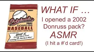 2002 Donruss Hobby Pack WHAT IF Baseball ASMR
