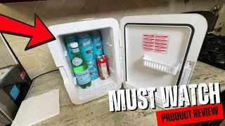 Antarctic Star Compact 10L Portable Mini Fridge, 2.6 Gal Mini Fridge with AC/DC Adapters