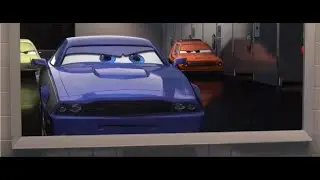 Rod Redline bathroom fight scene: Cars 2
