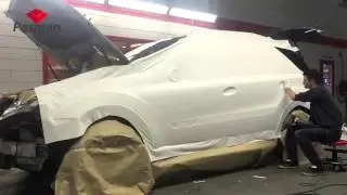 Carwrap Mercedes ML mat wit