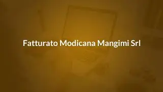 Fatturato MODICANA MANGIMI SRL