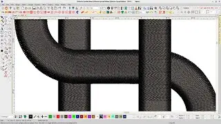Letter HS Embroidery logo.