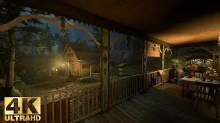 Old West Thunderstorm ⛈️ Rain Sounds for Black Screen Sleep & Relaxation