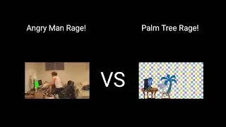 Angry Man Rage vs Palm Tree Rage with Samurai Sword